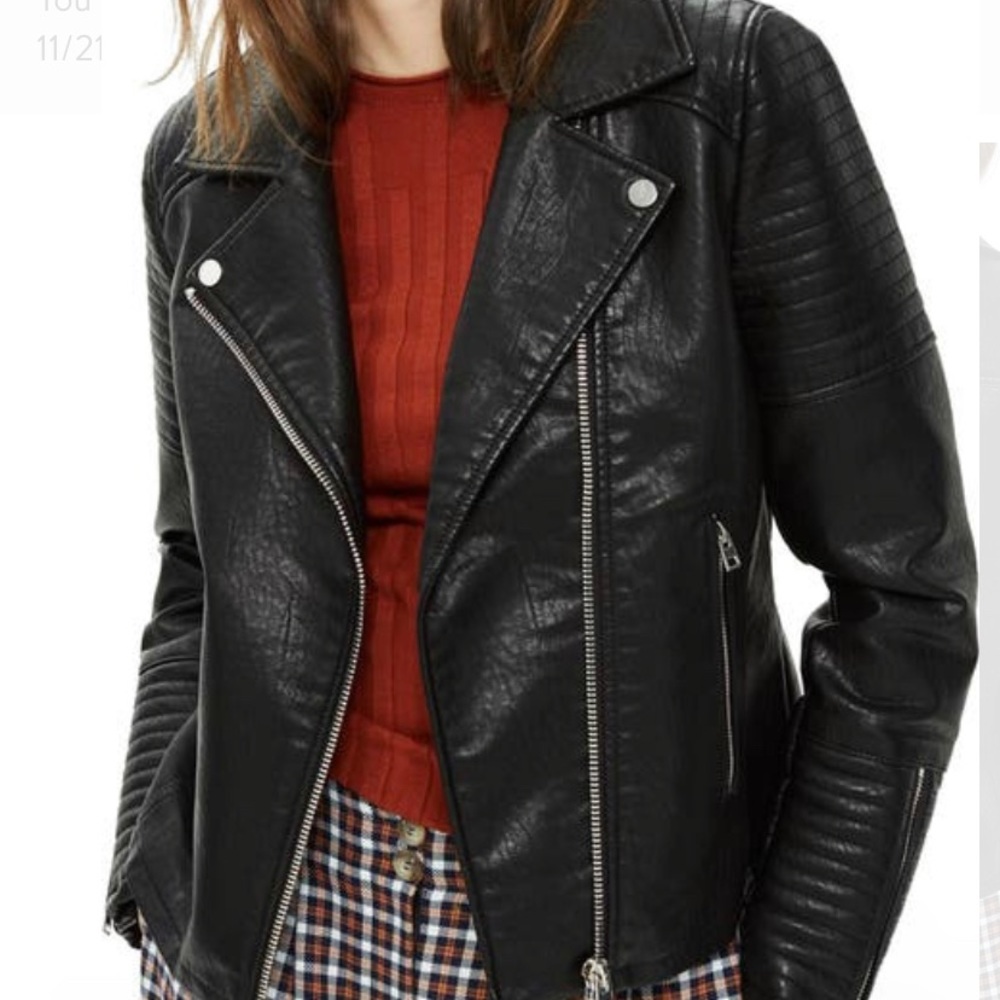 Topshop Rosa Biker Jacket